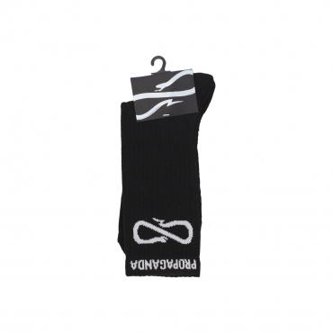 calza media uomo logo socks BLACK/WHITE