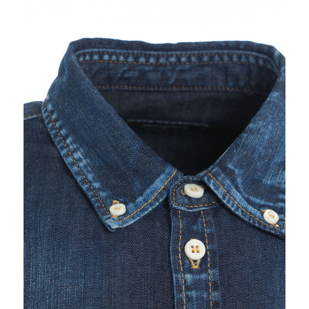 Camicia denim blu