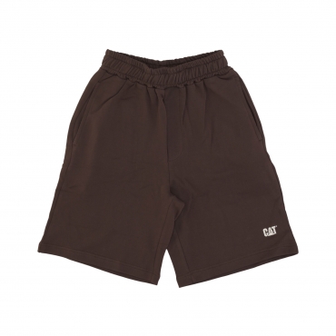 pantalone corto tuta uomo logo oversized short BROWN