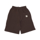 pantalone corto tuta uomo logo oversized short BROWN