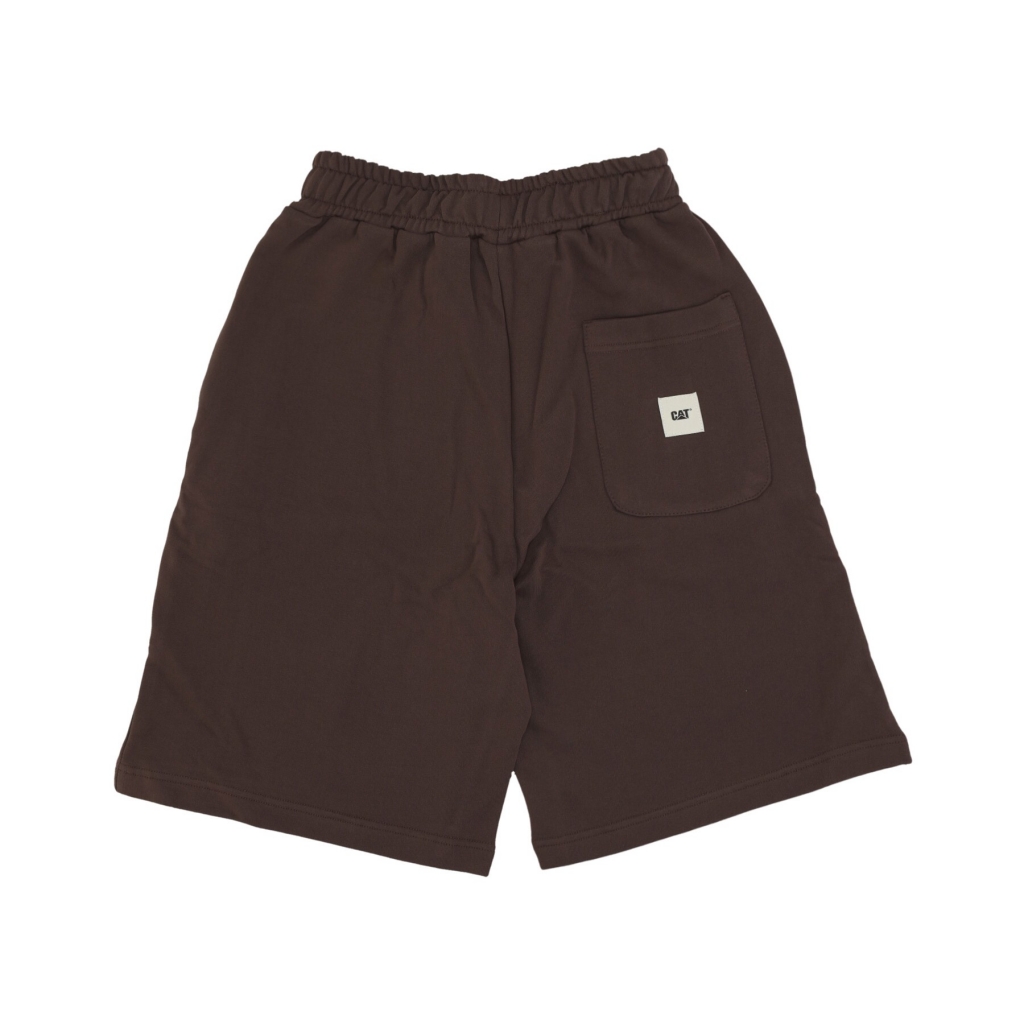 pantalone corto tuta uomo logo oversized short BROWN