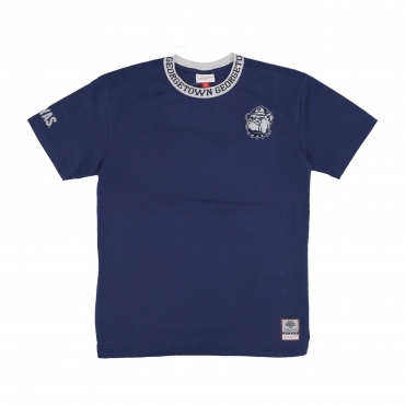 maglietta uomo ncaa jacquard ringer vintage logo tee geohoy NAVY