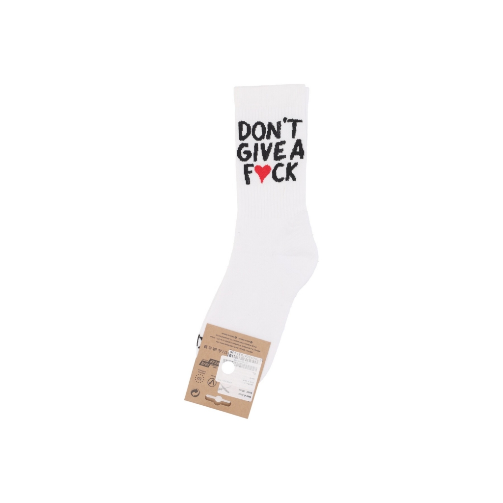 calza media uomo give a sock WHITE