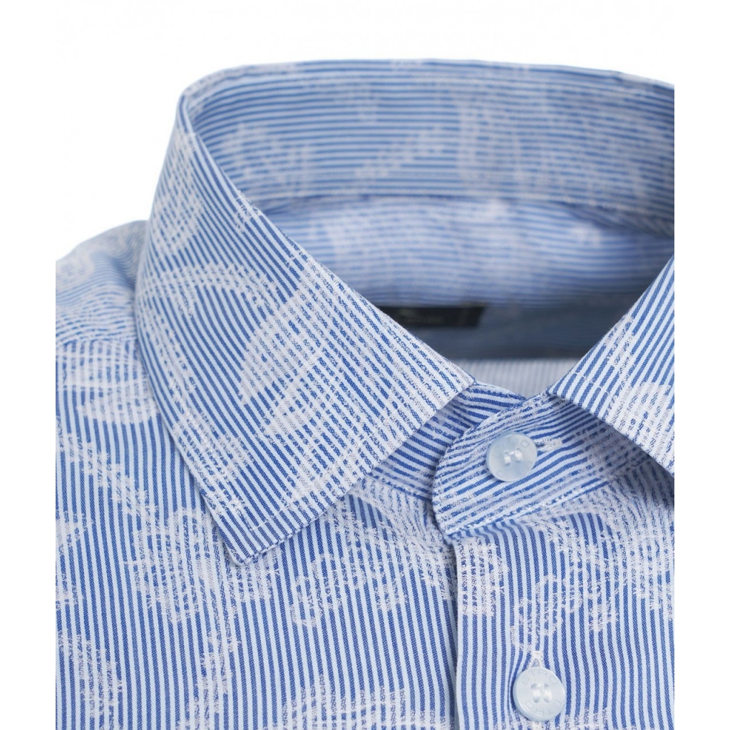 Camicia a righe blu