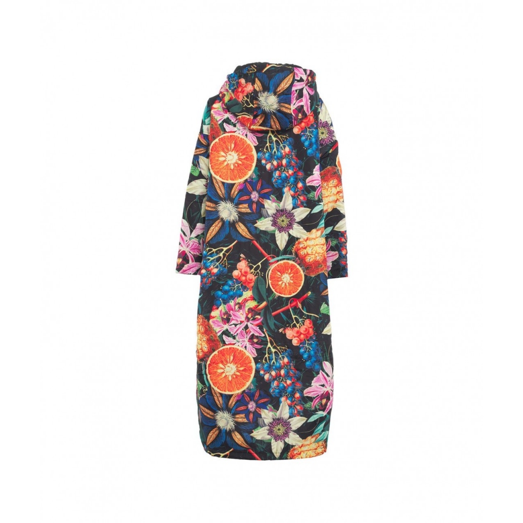 Maxi piumino con stampa Holly multicolore