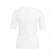 T-shirt Jealice con logo ricamato bianco