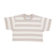 maglietta donna adams stripe cropped tee SILVER GREY MULTI