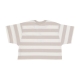 maglietta donna adams stripe cropped tee SILVER GREY MULTI