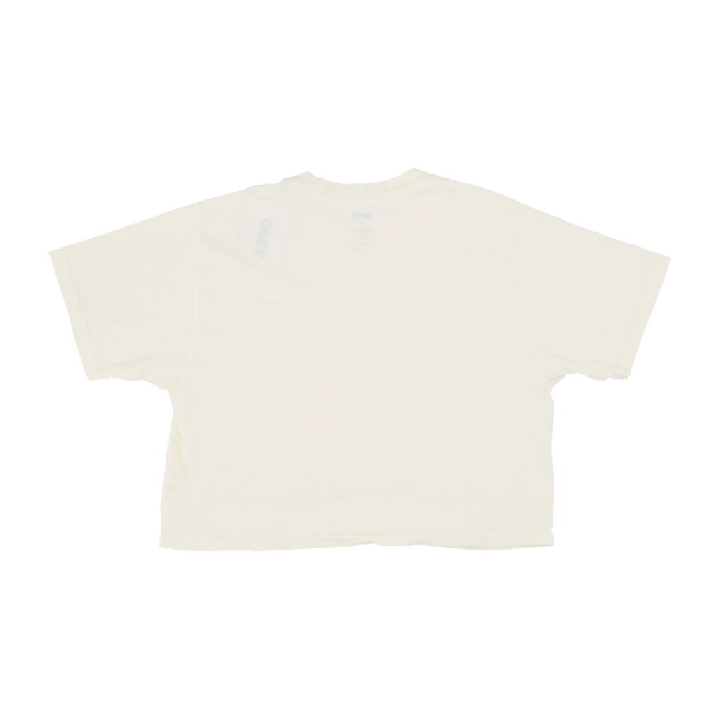 maglietta donna together as one weekend crop tee UNBLEACHED