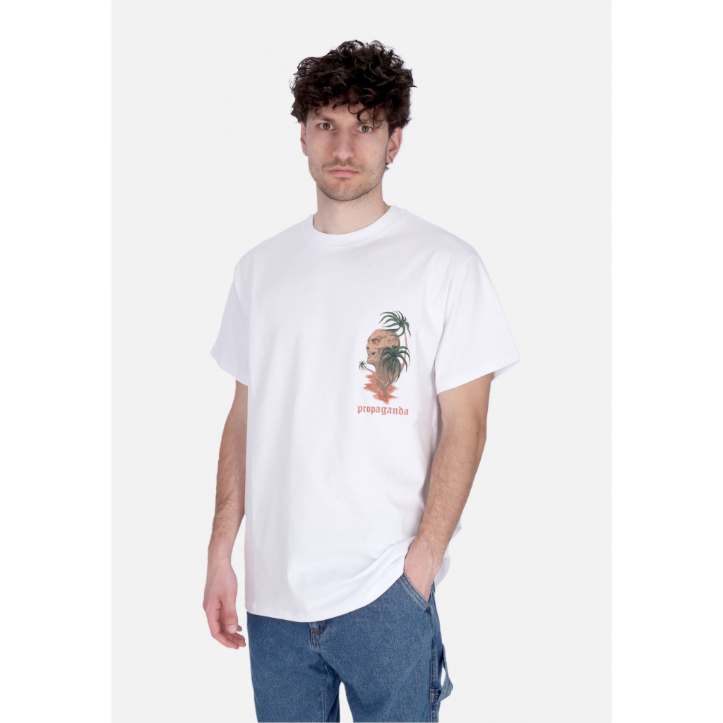 maglietta uomo scarful undead tee WHITE