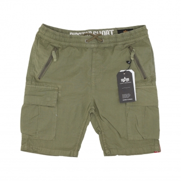 pantalone corto uomo ripstop jogger short OLIVE