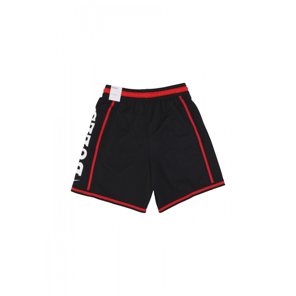 pantaloncino tipo basket uomo nba dna+ 8in dri-fit short chibul BLACK/BLACK/UNIVERSITY RED