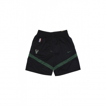 pantaloncino tipo basket uomo nba practice icon+ 8in dri-fit short milbuc BLACK/FIR