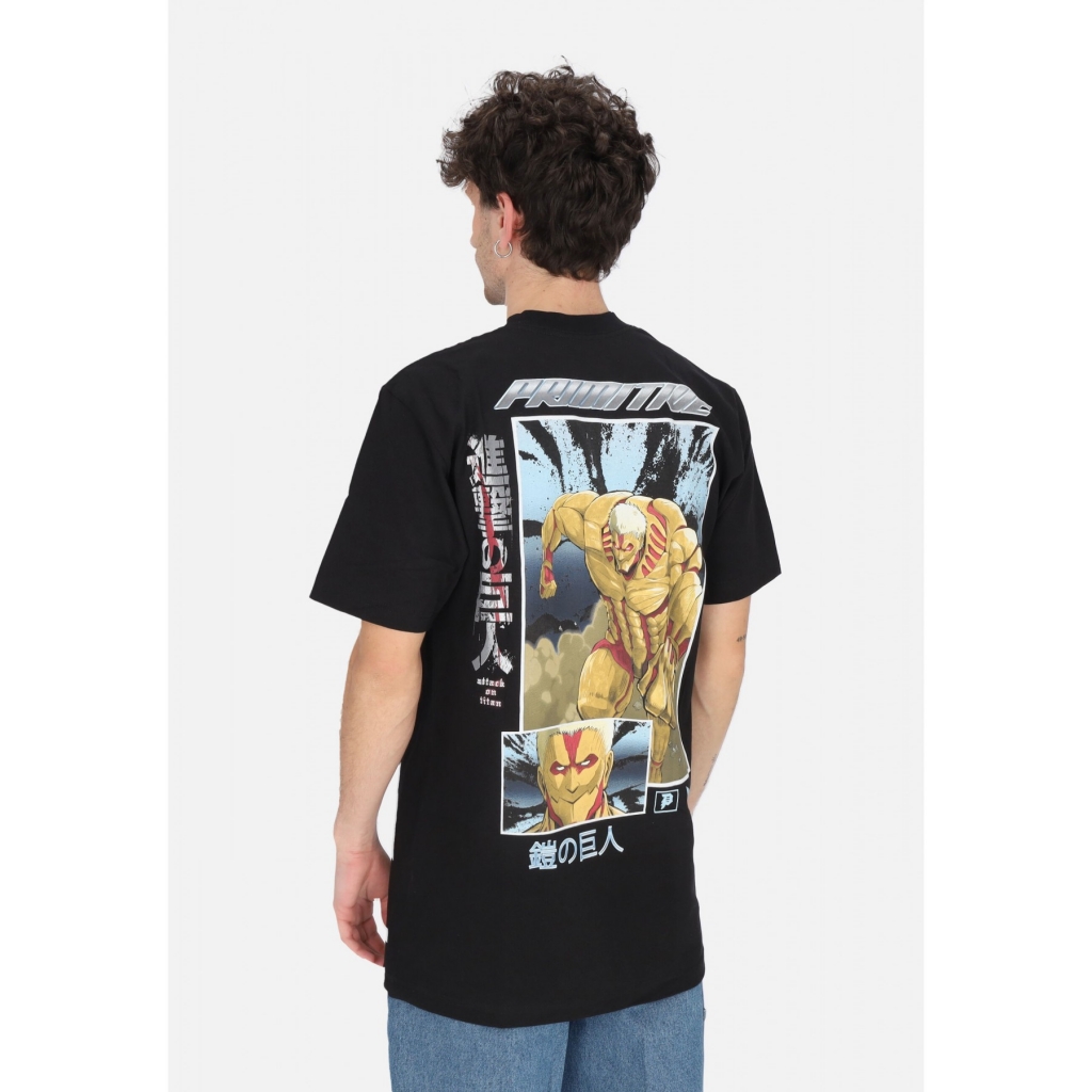 maglietta uomo armored hw tee x attack on titan BLACK