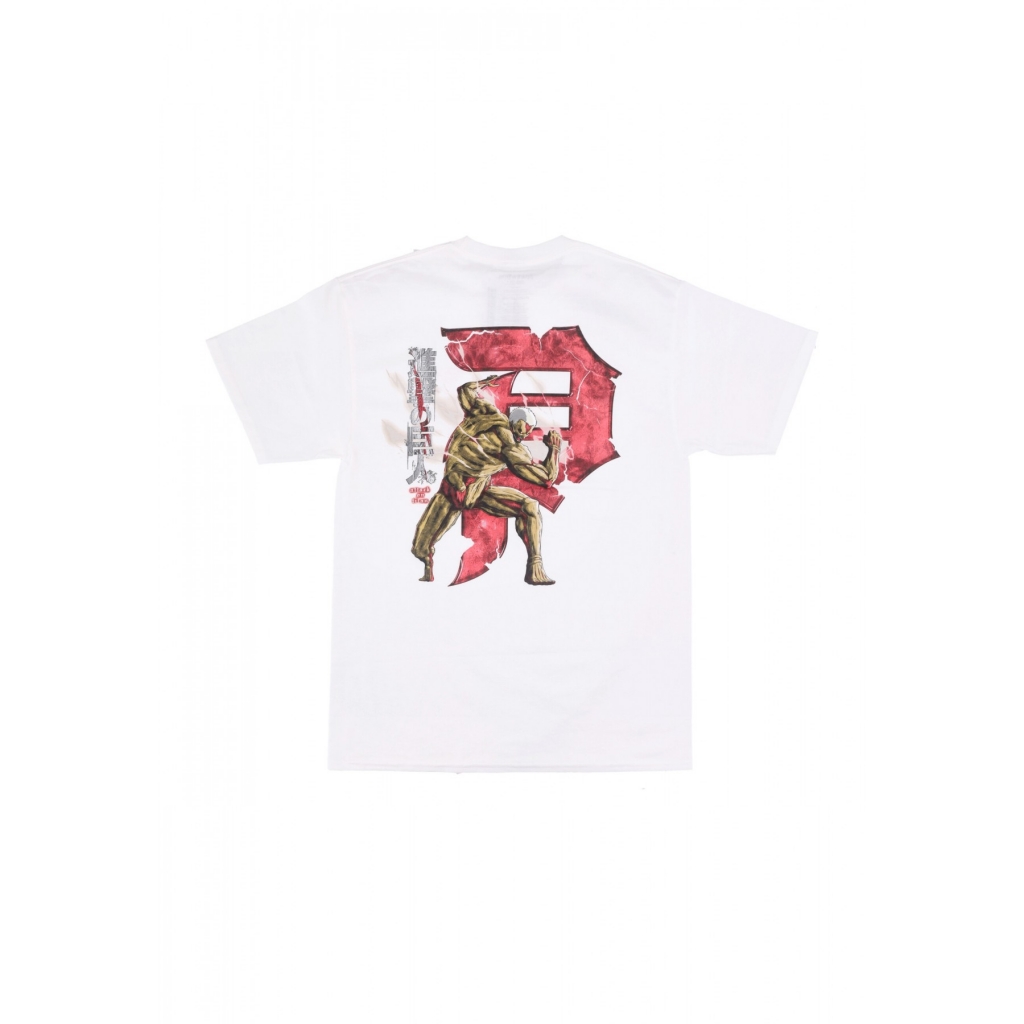 maglietta uomo armored dirty p tee x attack on titan WHITE