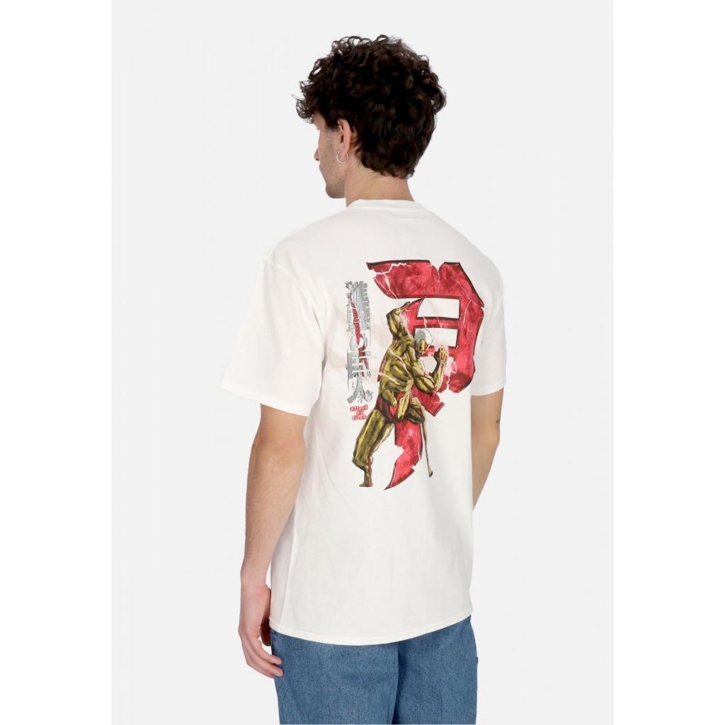 maglietta uomo armored dirty p tee x attack on titan WHITE