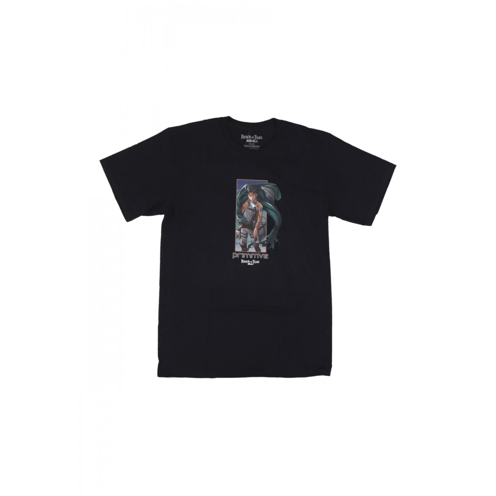 maglietta uomo levi tee x attack on titan BLACK