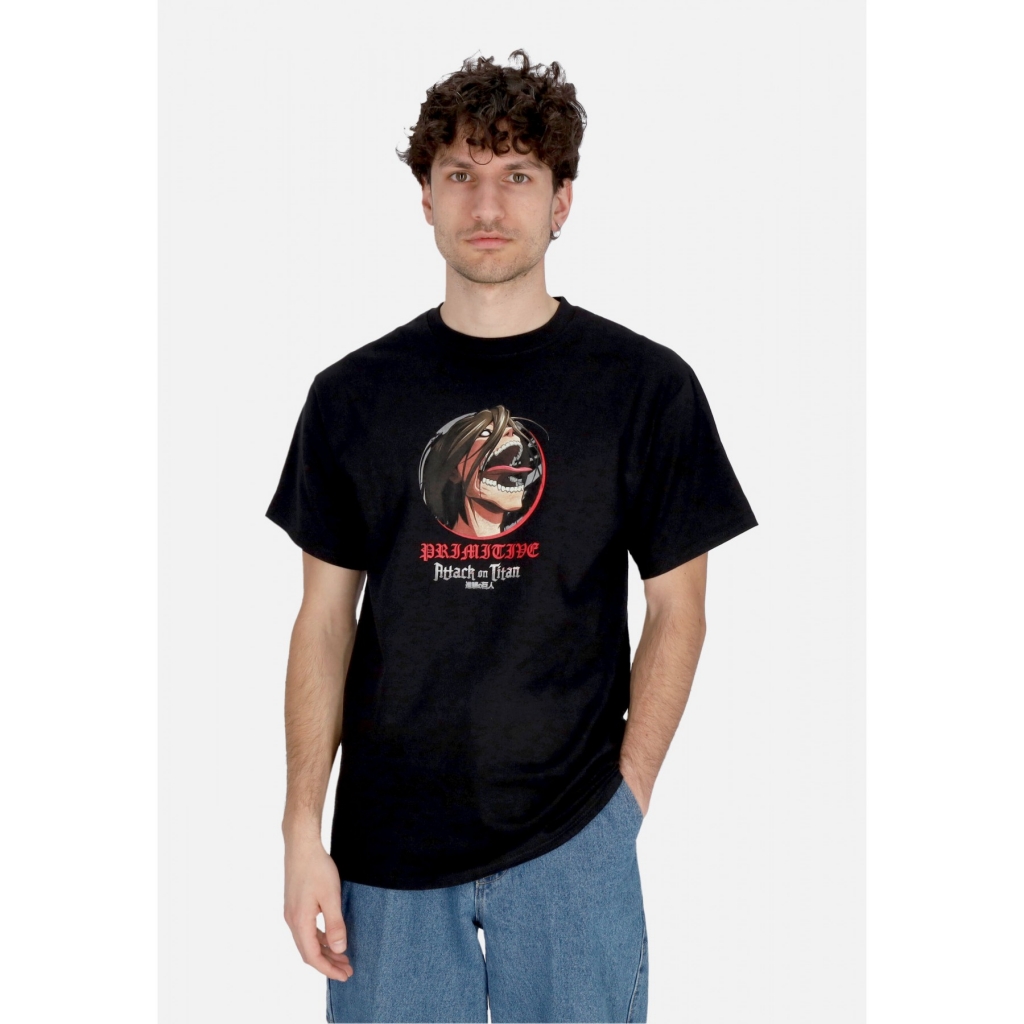 maglietta uomo future memory tee x attack on titan BLACK