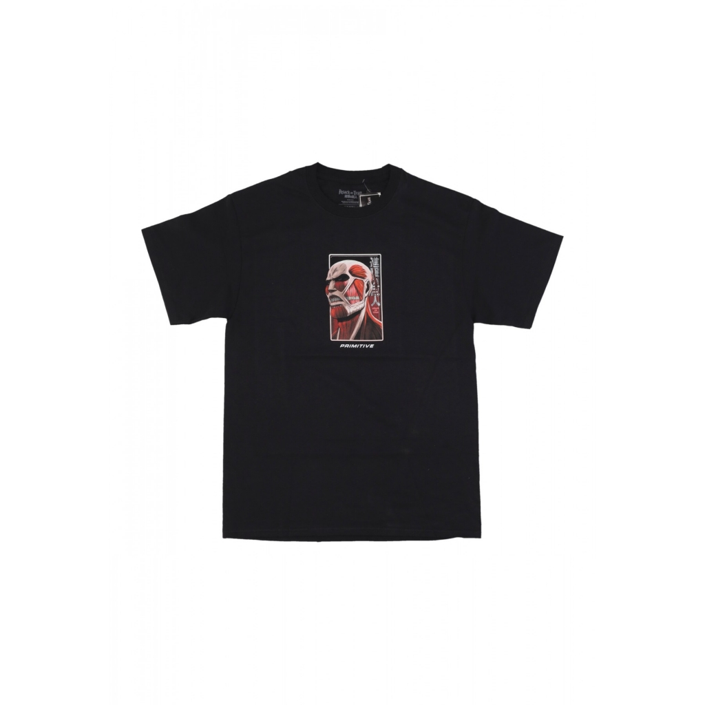 maglietta uomo colossal dirty p tee x attack on titan BLACK