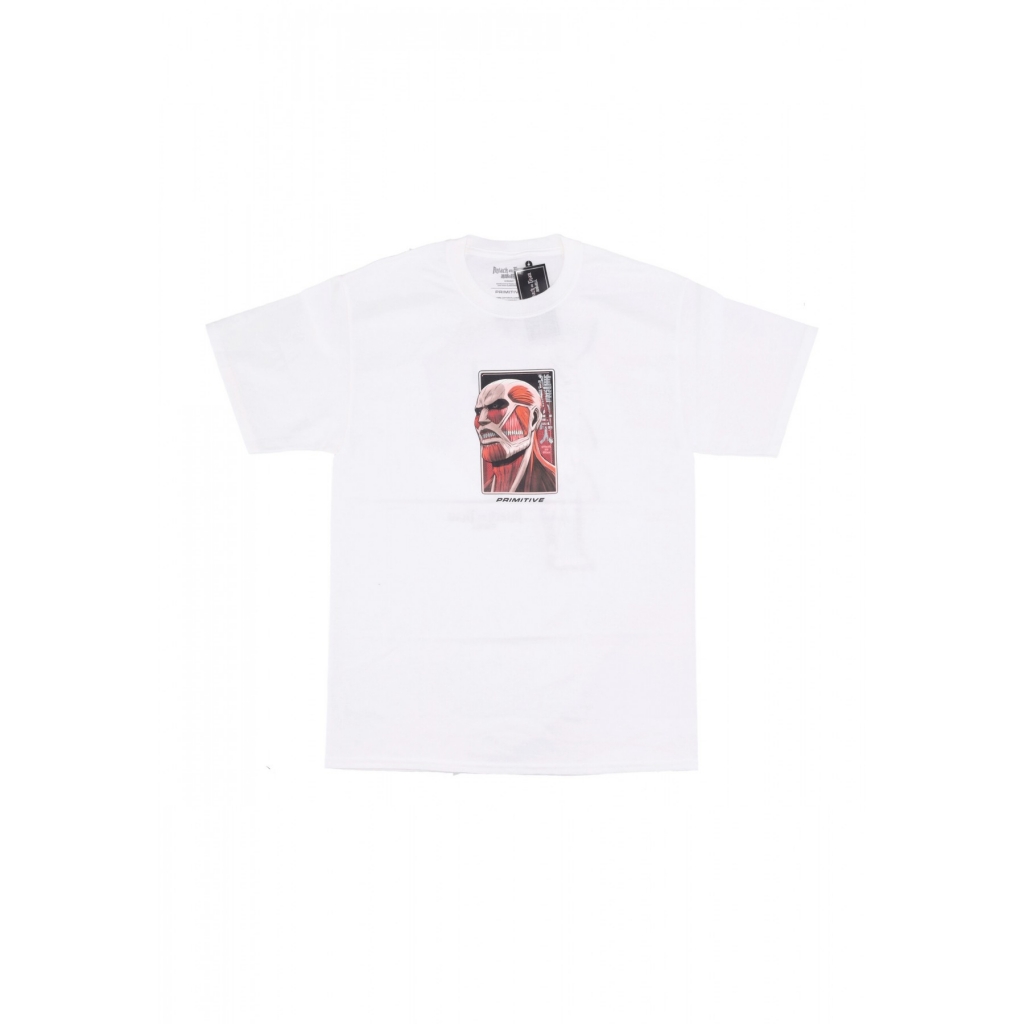 maglietta uomo colossal dirty p tee x attack on titan WHITE