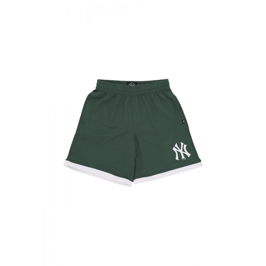 pantaloncino tipo basket uomo mlb imprint shorts new city neyyan DARK GREEN