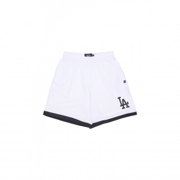 pantaloncino tipo basket uomo mlb imprint shorts new city losdod WHITE WASH