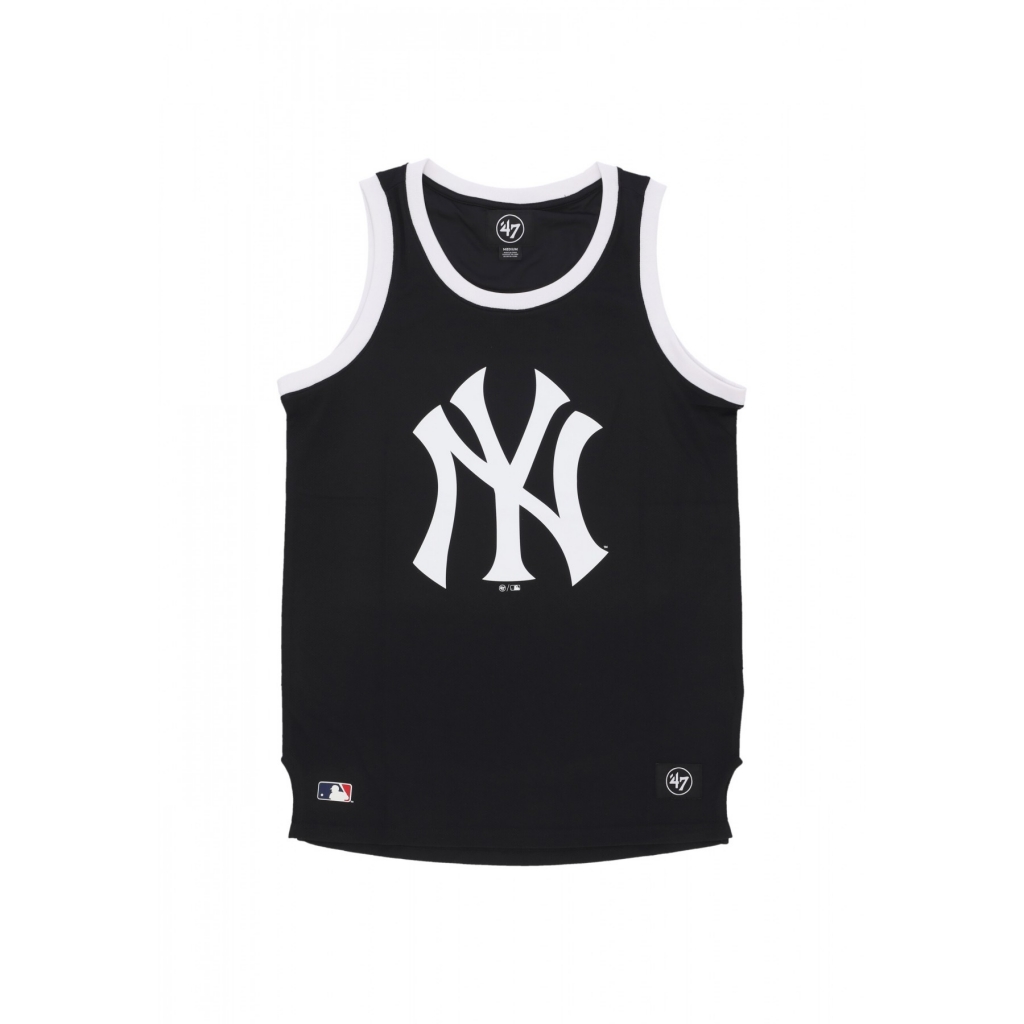 canotta tipo basket uomo mlb imprint tank new city neyyan JET BLACK