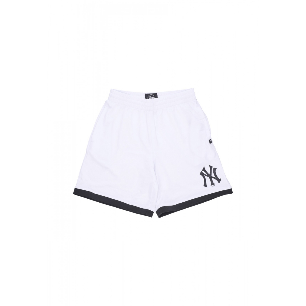 pantaloncino tipo basket uomo mlb imprint shorts new city neyyan WHITE WASH