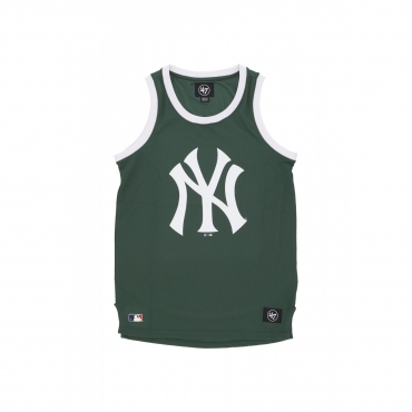 canotta tipo basket uomo mlb imprint tank new city neyyan DARK GREEN