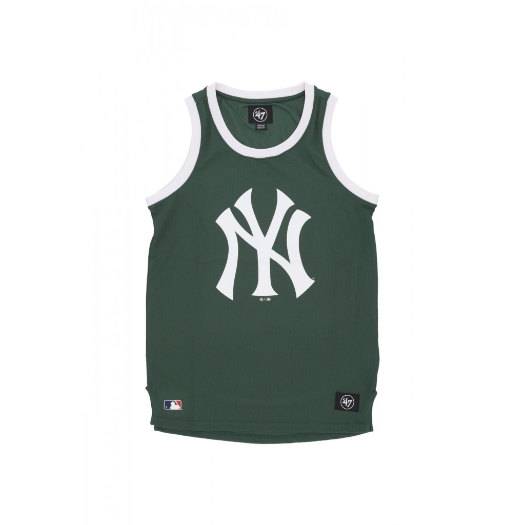 canotta tipo basket uomo mlb imprint tank new city neyyan DARK GREEN