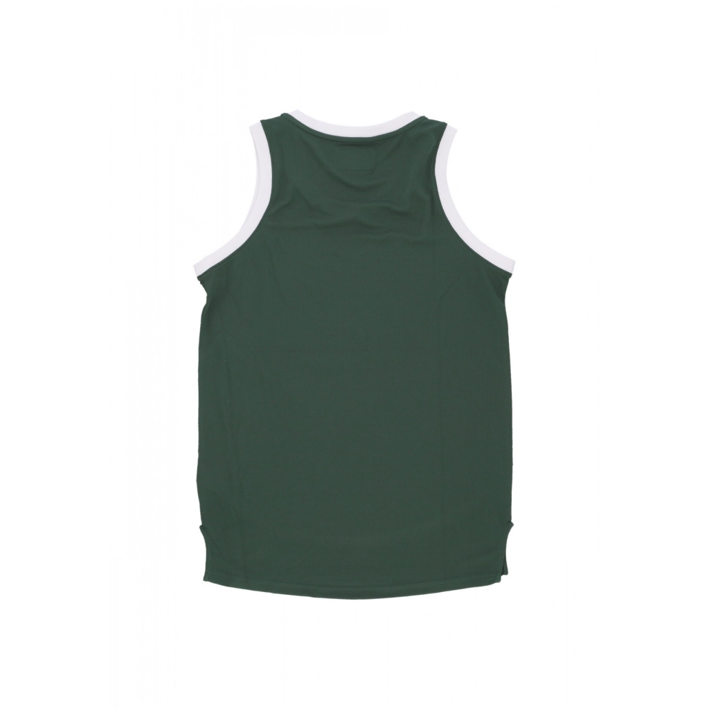 canotta tipo basket uomo mlb imprint tank new city neyyan DARK GREEN