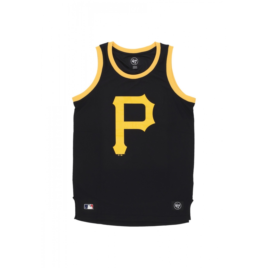 canotta tipo basket uomo mlb imprint tank new city pitpir JET BLACK