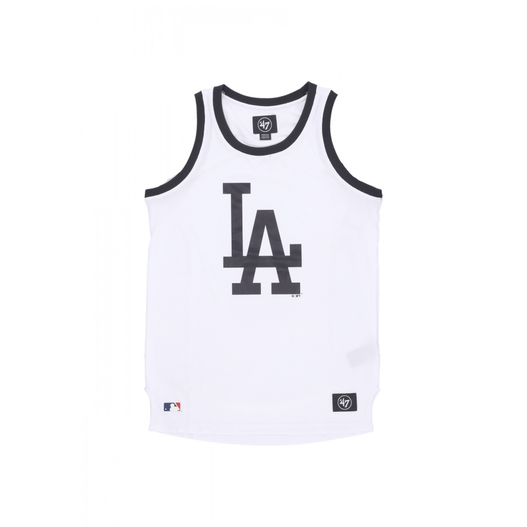 canotta tipo basket uomo mlb imprint tank new city losdod WHITE WASH