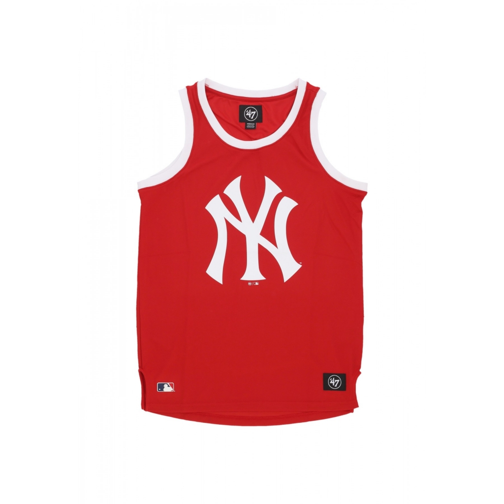 canotta tipo basket uomo mlb imprint tank new city neyyan RED