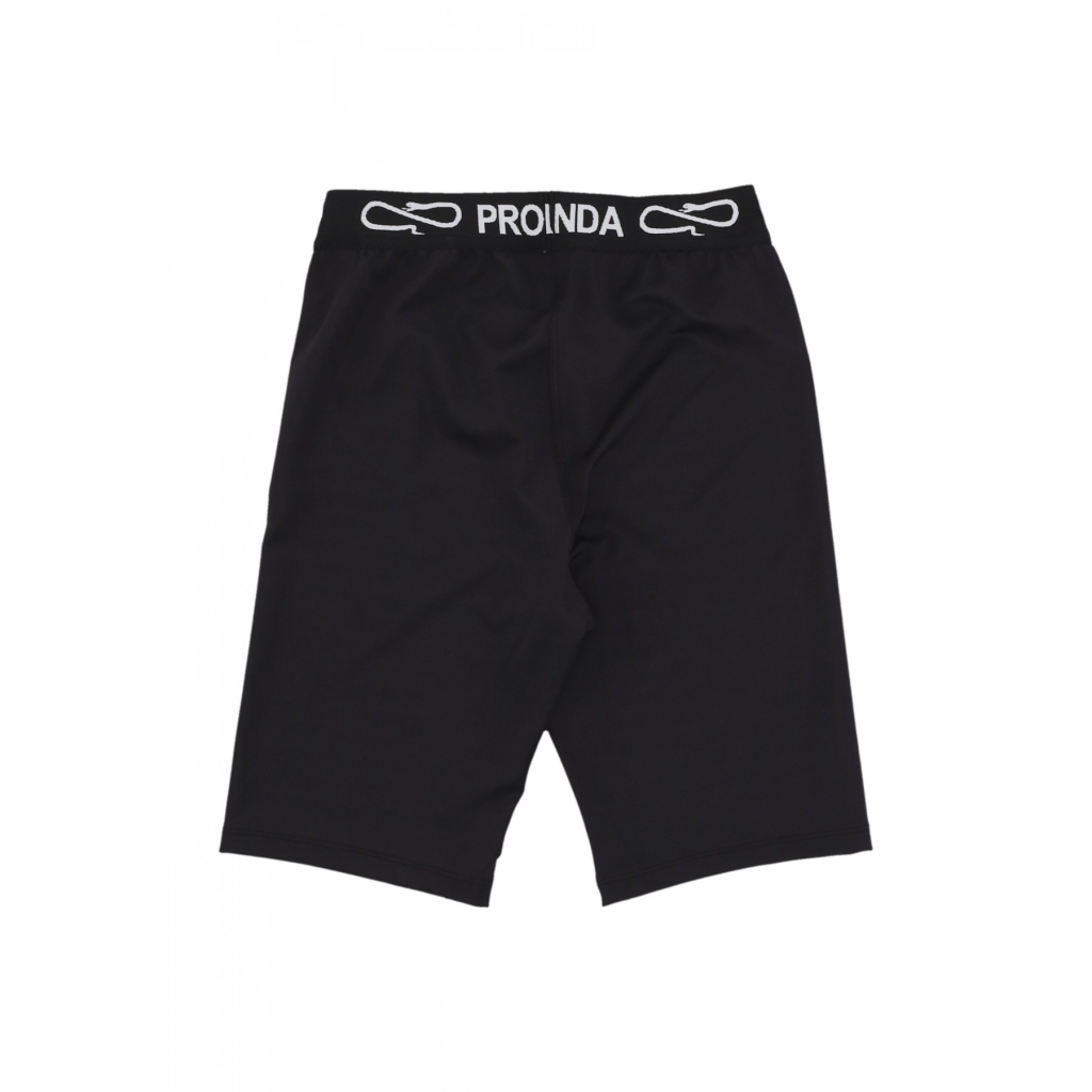 pantaloncino ciclista donna w logo short leggings BLACK