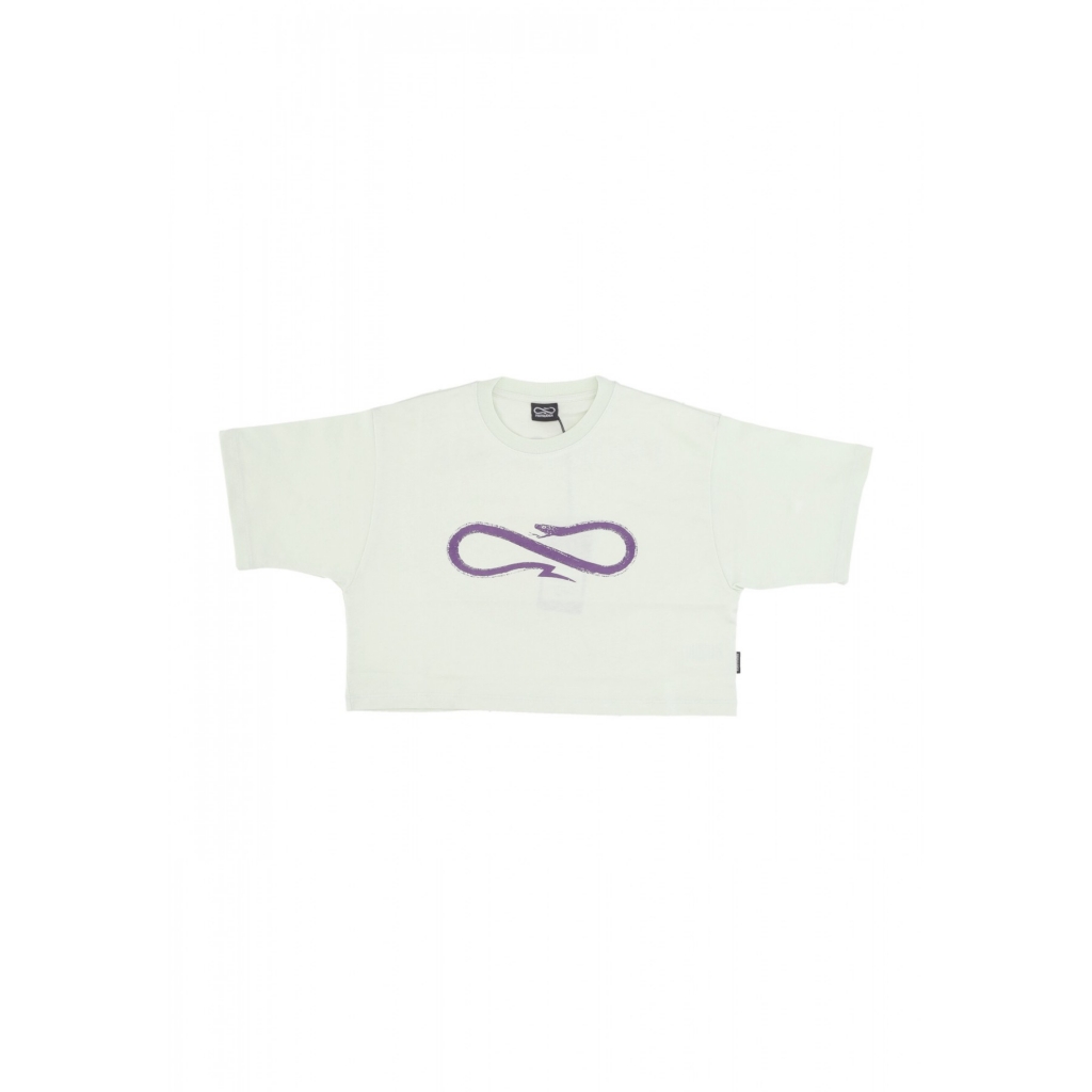 maglietta corta donna w logo crop top tee ICEBERG