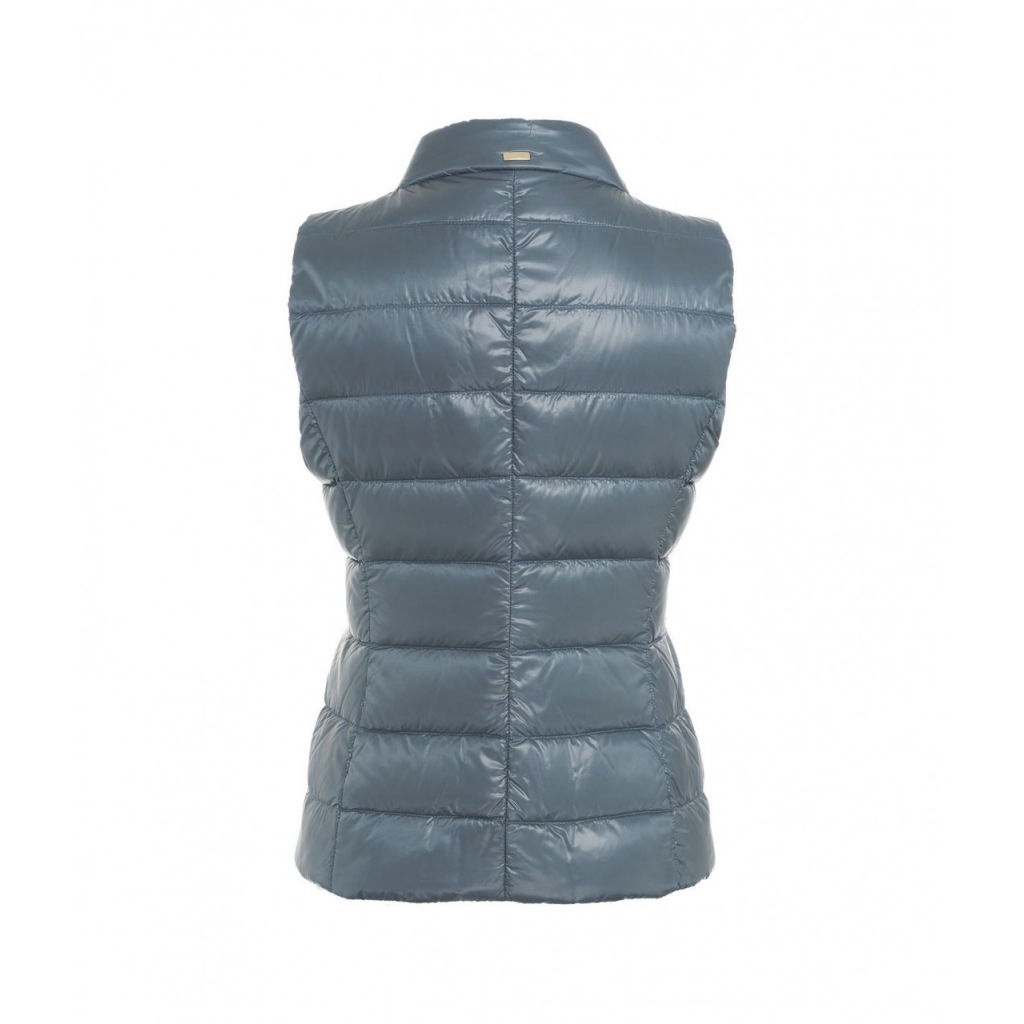 Gilet trapuntato in piumino Giulia azzurro