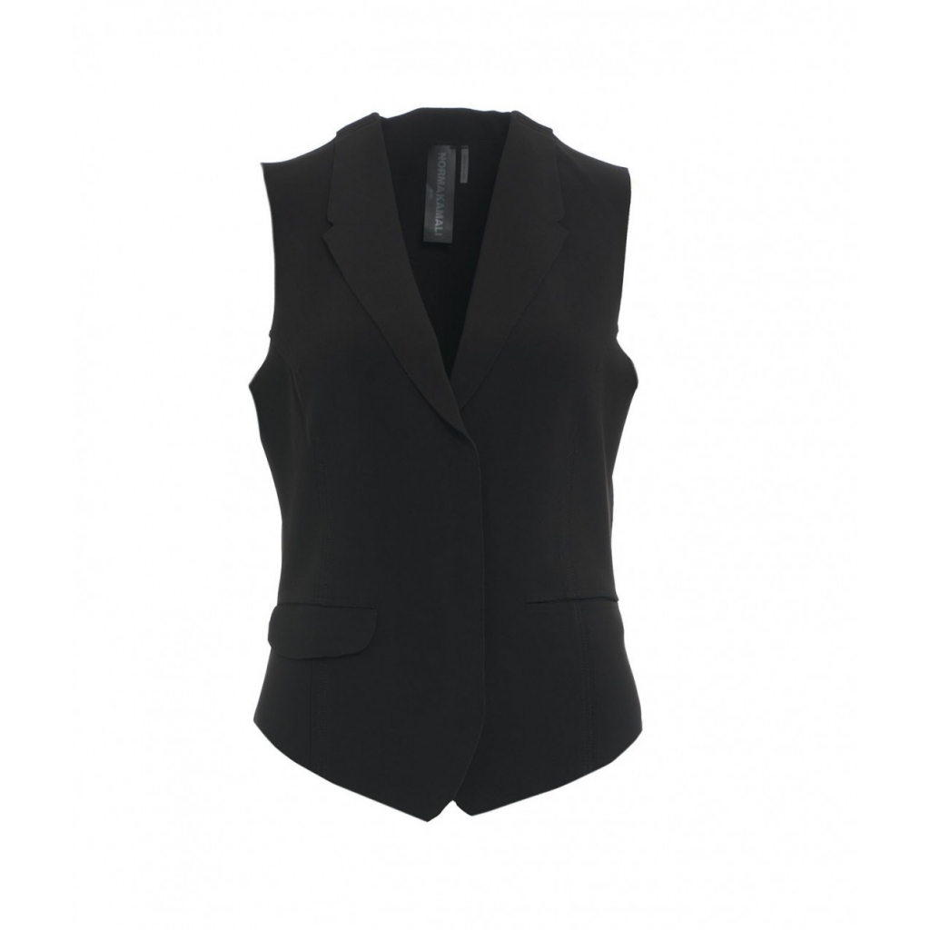 Gilet monopetto nero