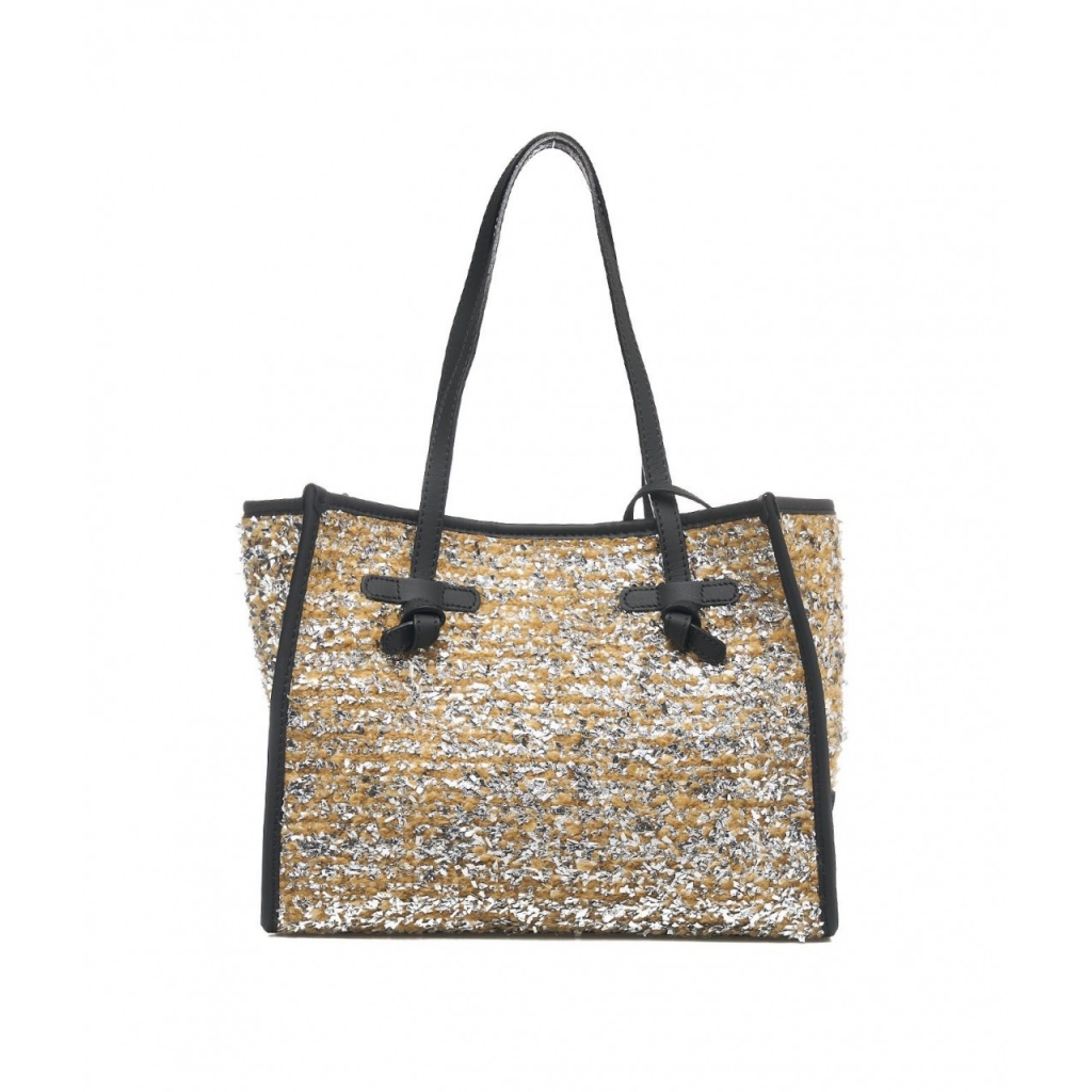 Shopper Marcella in wool-boucl oro