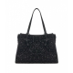 Shopper Marcella in wool-boucl nero