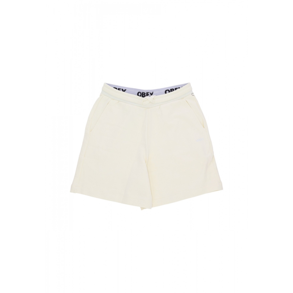 pantalone corto tuta donna w terry short UNBLEACHED