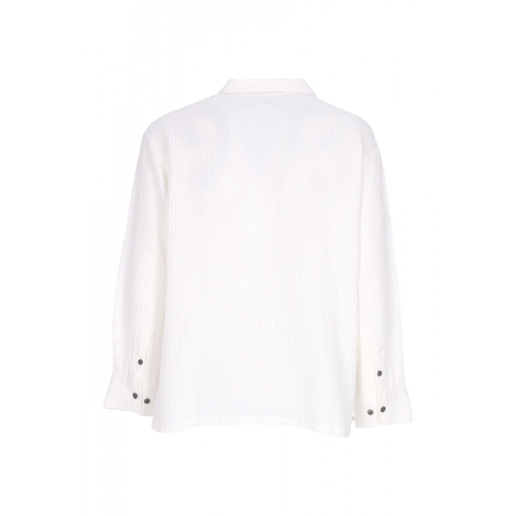 camicia manica lunga donna camille waffle l/s shirt MUTED WHITE