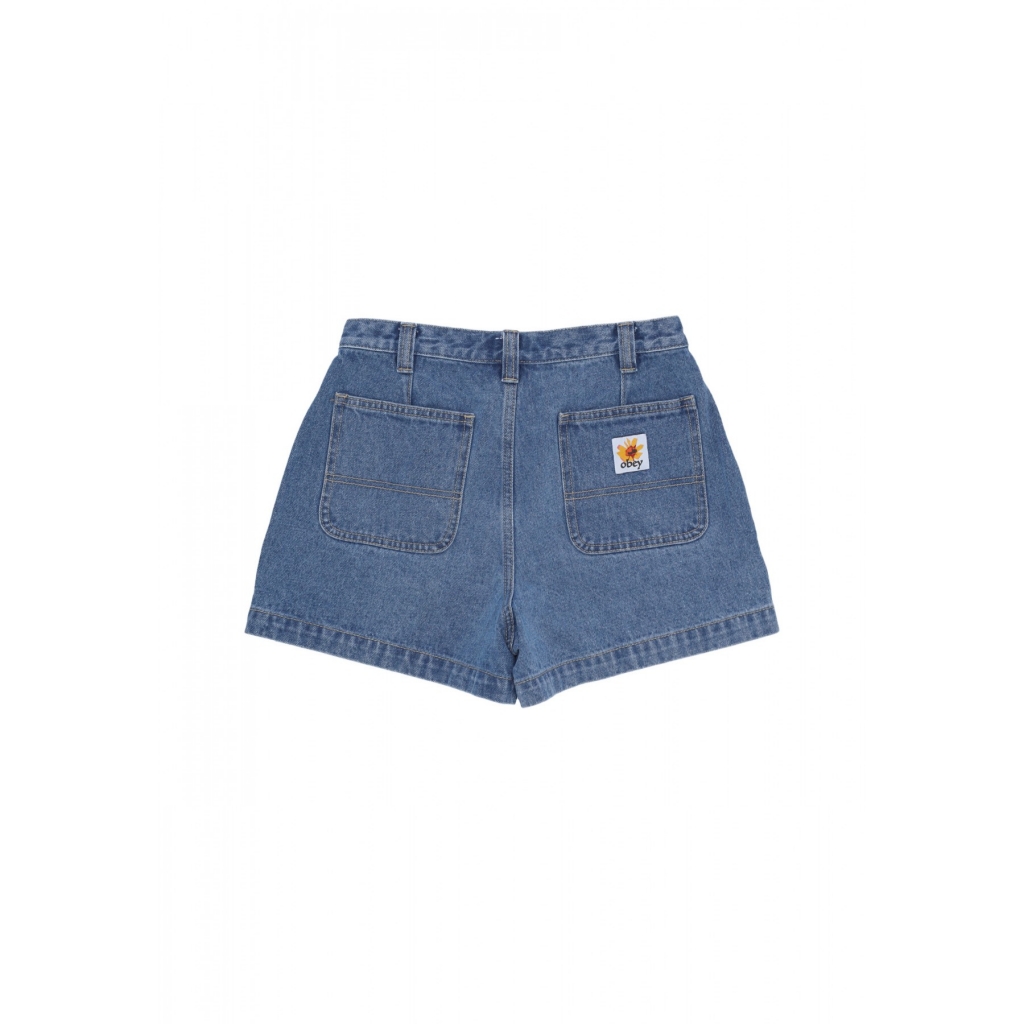 pantalone corto donna dania short LIGHT INDIGO