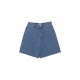 jeans corto donna w eli pleated short LIGHT INDIGO