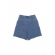 jeans corto donna w eli pleated short LIGHT INDIGO