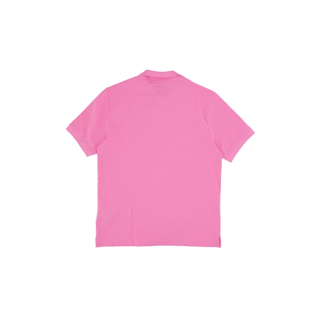 polo manica corta uomo club essential pique polo shirt PLAYFUL PINK/WHITE