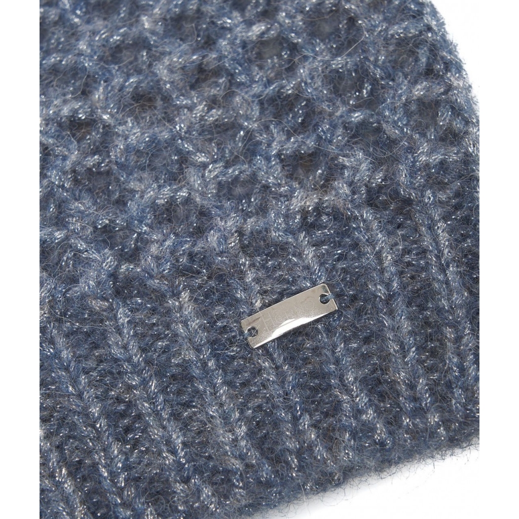 Beanie in maglia blu