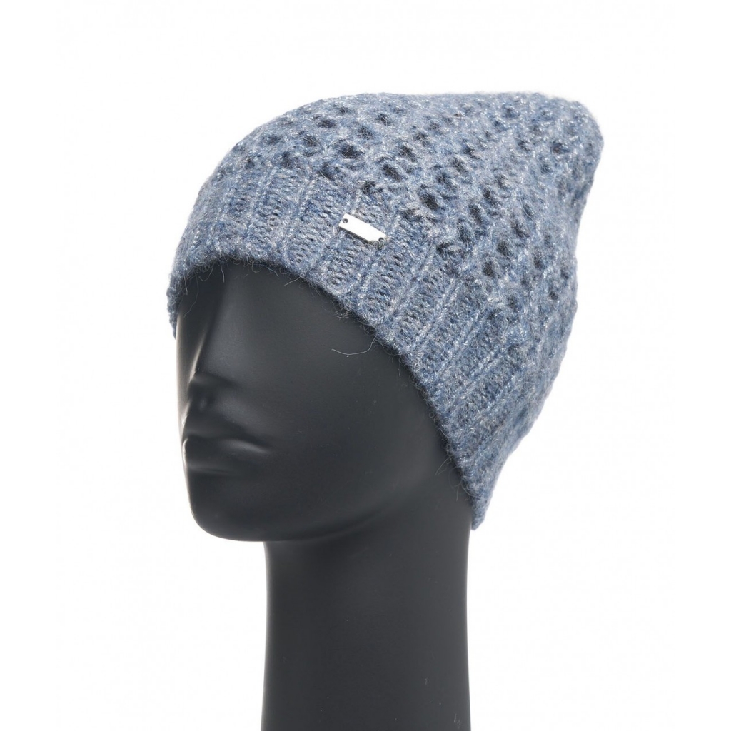 Beanie in maglia blu