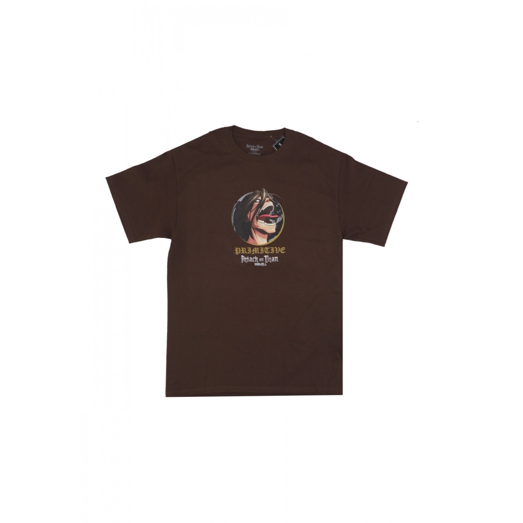 maglietta uomo future memory tee x attack on titan BROWN