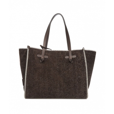 Shopper Marcella in loden marrone scuro